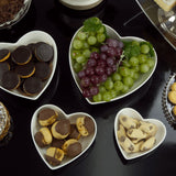 Bowl Petisqueira Porcelana Coração - 15 cm - Ela Decora