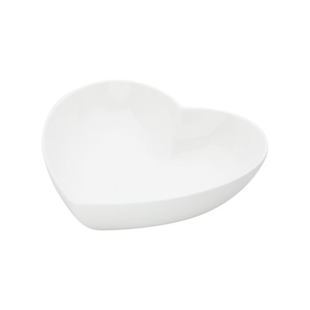 Bowl Petisqueira Porcelana Coração - 19 cm - Ela Decora