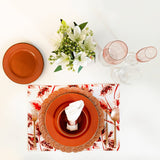 Bowl Porcelana Drops Laranja com Detalhe Metalizado - 700ml - Ela Decora