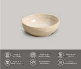 Bowl Ramequim Cerâmica Orgânico Latte 9cm - Ela Decora