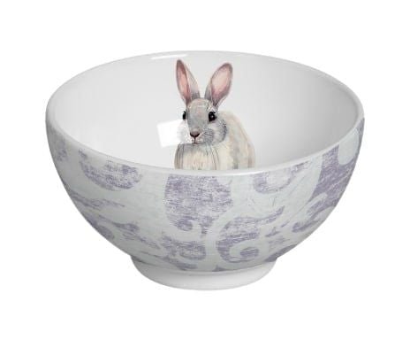 Bowl Sweet Easter Páscoa Coelho Branco e Roxo 430ml - Ela Decora