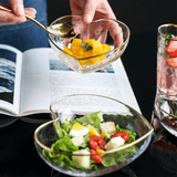 Bowl Vidro Martelado Coração Fio de Ouro - 12cm - Ela Decora