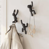 Buddy Conjunto Cabideiro Gancho de Parede Preto Umbra - 3 Peças - Ela Decora