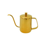 Bule Bico Fino em Aço Inox Dourado 600ml - Ela Decora