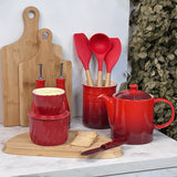 Bule de Cerâmica Vermelho 1,3 Litros Le Creuset - Ela Decora