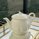 Bule de Porcelana Birds Branco 1 Litro - Ela Decora