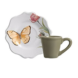 Jogo 6 Xicaras de Café com Pires Butterfly 100ml