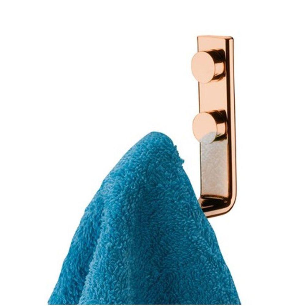 Cabide Suporte Multiuso Para Toalha de Parede Rose Gold - Ela Decora
