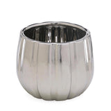 Cachepot Decorativo Redondo Cromado 11cm - Ela Decora