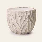 Cachepot em Cimento Branco 14cm x 12cm - Ela Decora