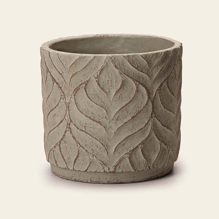 Cachepot em Cimento Cinza 14cm x 13cm - Ela Decora