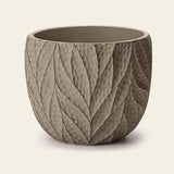 Cachepot em Cimento Leaves Verde 14cm x 12cm - Ela Decora