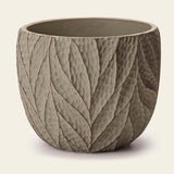 Cachepot em Cimento Leaves Verde 19cm x 15cm - Ela Decora