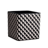 Cachepot Vaso Decorativo Cimento Pied Poule Preto e Branco G - 17 cm - Ela Decora