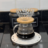 Cafeteira e Filtro de Vidro Borossilicato 500ml - Ela Decora