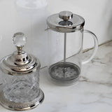 Cafeteira Francesa de Vidro Borossilicato com Tampa em Inox 600ml - Ela Decora