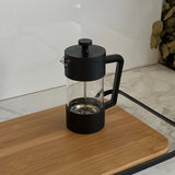 Cafeteira Francesa Prensa Vidro Borossilicato e Plástico Preta 420ml - Ela Decora
