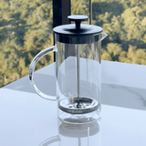 Cafeteira Prensa Francesa Lyon com Tampa Preta 400ml - Ela Decora