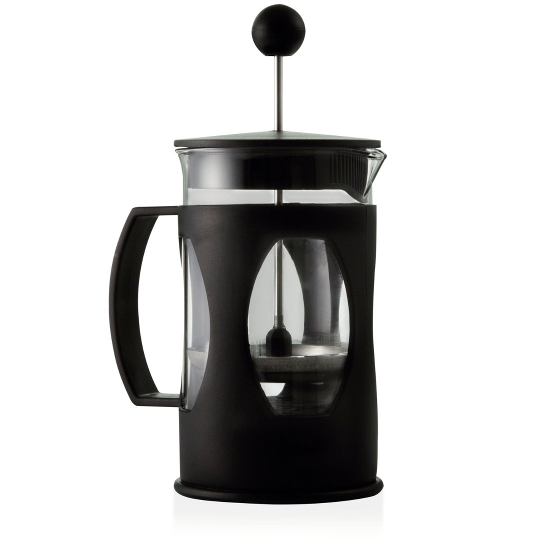 Cafeteira Prensa Francesa Preta 350ml - Ela Decora