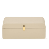 Caixa em MDF com Revestimento em PU Cinza 28cm - Ela Decora