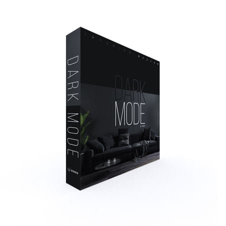Caixa Livro Interior Design Dark Mode Preto 30cm - Ela Decora