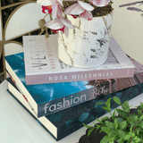 Caixa Livro Nature Preto e Verde 36cm - Ela Decora