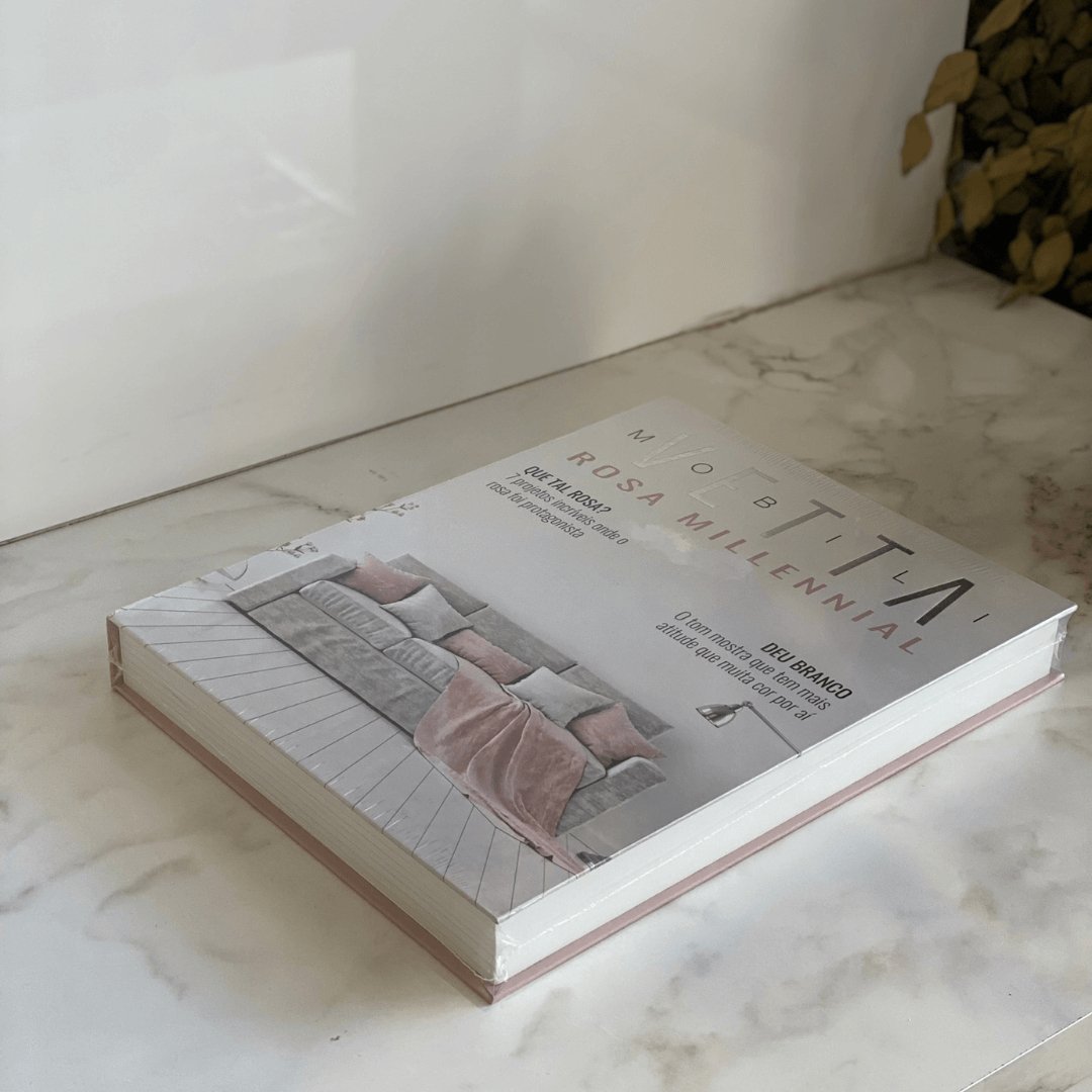 Caixa Livro Vetta Millennial Rosa 30cm - Ela Decora