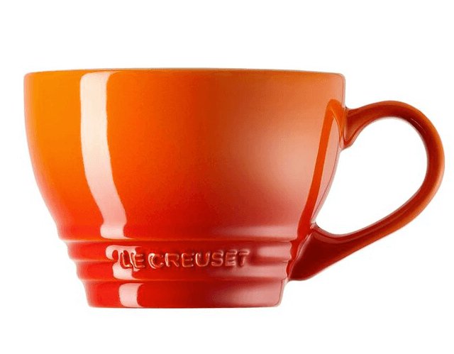 Caneca Bistrô Laranja 400ml Le Creuset - Ela Decora