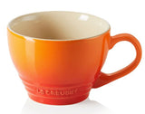 Caneca Bistrô Laranja 400ml Le Creuset - Ela Decora