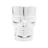 Caneca Chopp e Cerveja de Vidro Caveira Rock Prateada - 510 ml - Ela Decora