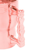 Caneca Chopp e Cerveja de Vidro Caveira Rock Rose Gold - 510 ml - Ela Decora