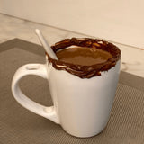 Caneca com Colher Branco 300ml - Ela Decora