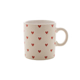 Caneca de Cerâmica Coração Branco 240ml - Ela Decora