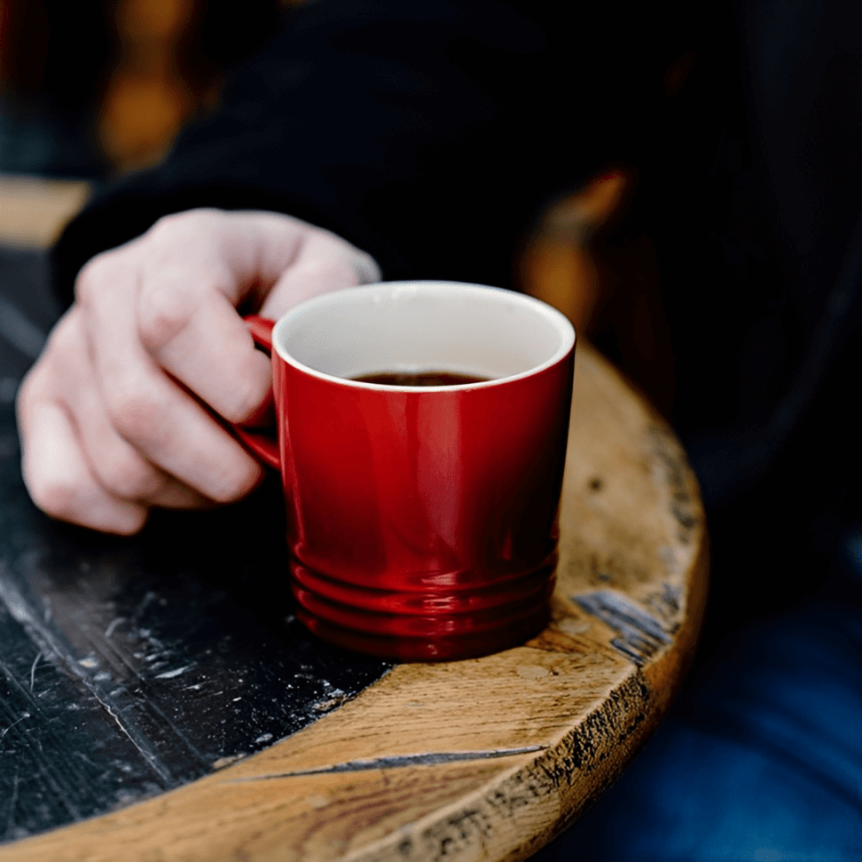 Caneca de Espresso Vermelho 100ml - Ela Decora