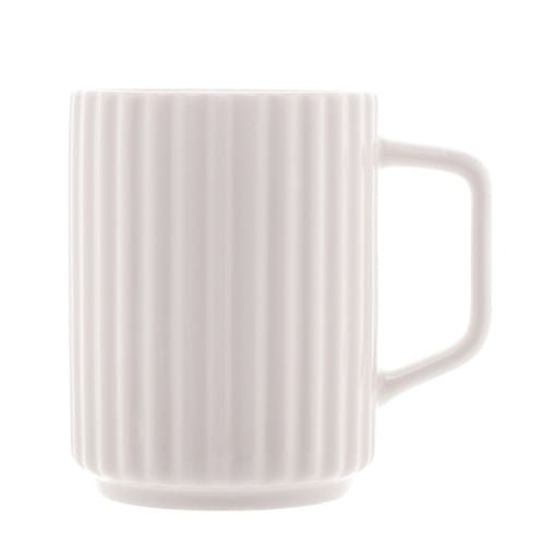 Caneca de Porcelana New Bone Roma Branca 340ml - Ela Decora
