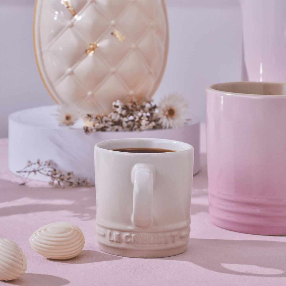 Caneca Expresso Cerâmica Meringue 100ml Le Creuset - Ela Decora