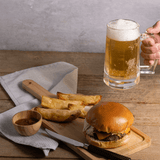 Caneca Para Chopp e Cerveja de Vidro Hamburgo 365ml - Ela Decora