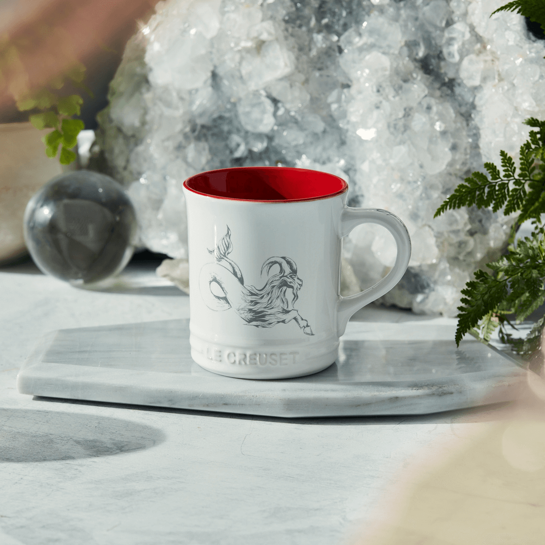 Caneca Seattle Zodíaco Capricórnio Branca 400ml Le Creuset - Ela Decora