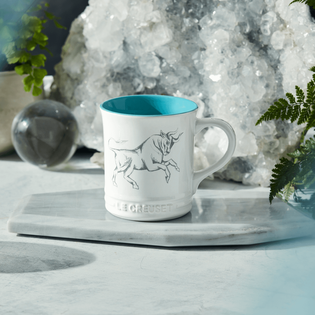 Caneca Seattle Zodíaco Touro Branca 400ml Le Creuset - Ela Decora