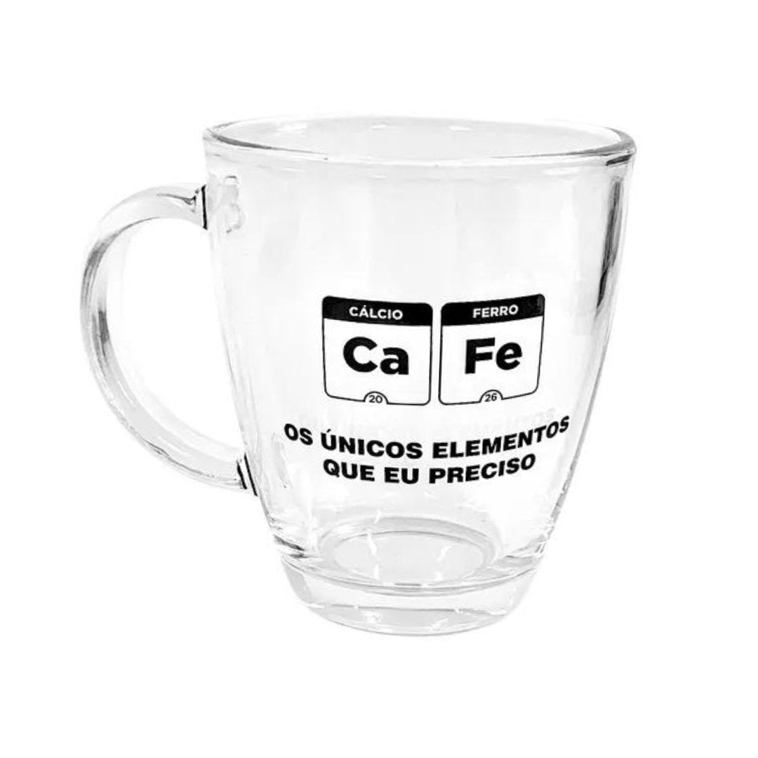 Caneca Sincera em Vidro 330ml - Ela Decora