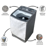 Capa para Máquina de Lavar Brastemp 9kg e Consul 9kg CWB09 Cinza - Ela Decora