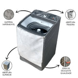 Capa para Máquina de Lavar Brastemp BWK 16kg Cinza - Ela Decora
