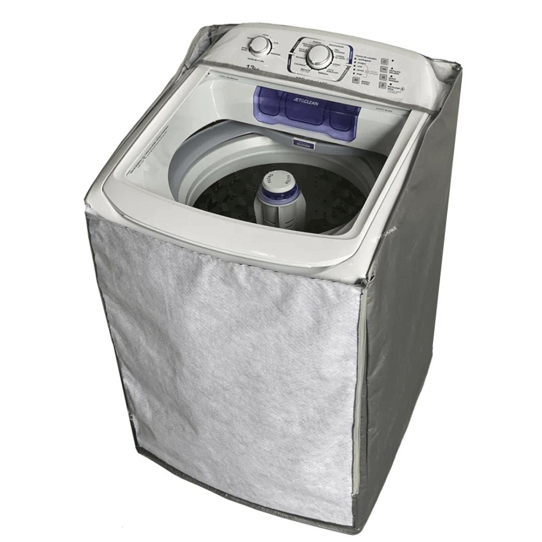 Capa para Máquina de Lavar Electrolux 12Kg (LAC12) Cinza - Ela Decora