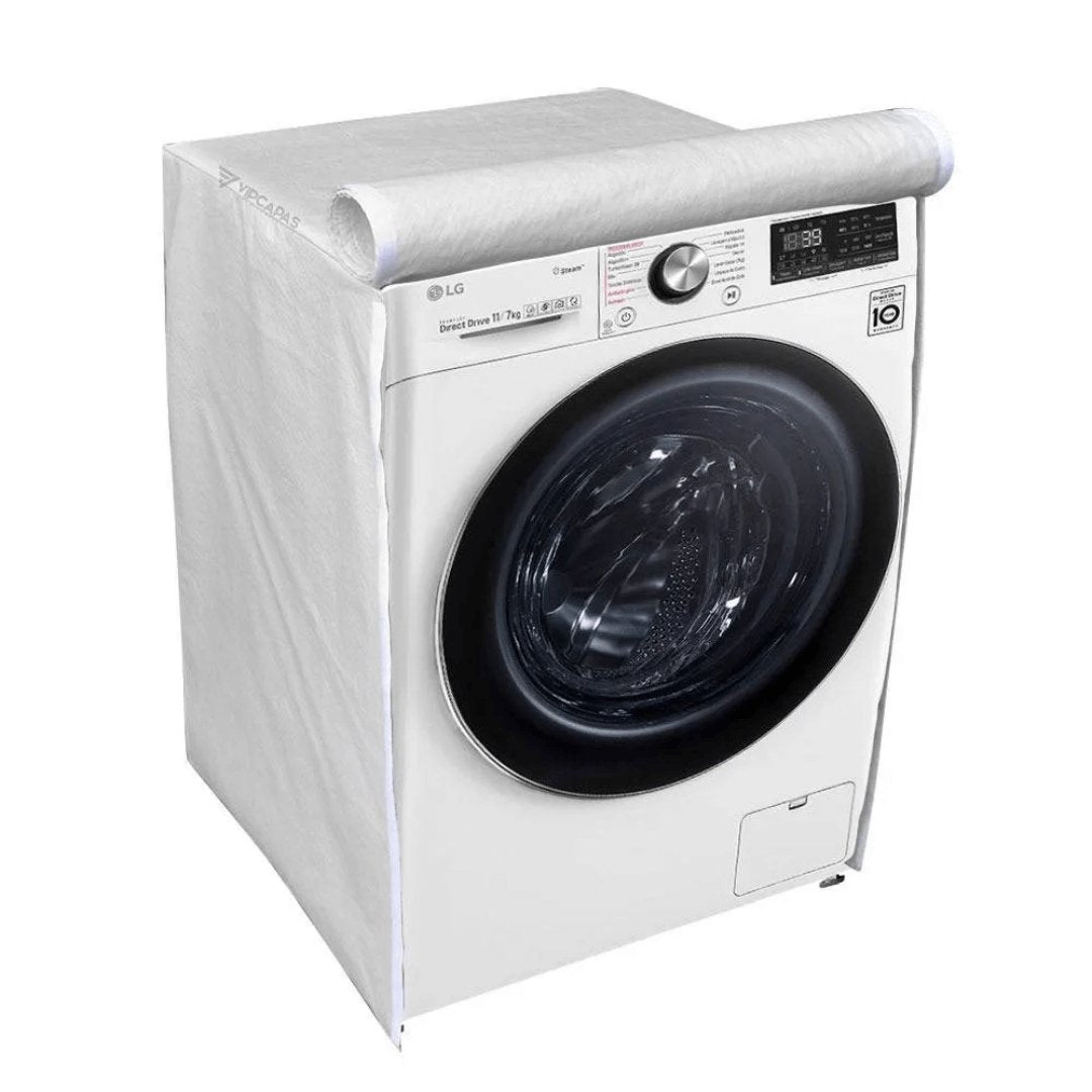 Capa para Máquina Lava e Seca LG Vivace VC2 VC3 VC4 VC5 11kg Branca - Ela Decora
