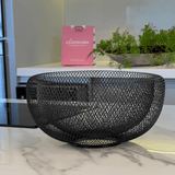 Centro de Mesa Aramado de Metal Preto 28,5cm - Ela Decora