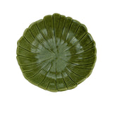 Centro de Mesa Bowl Saladeira Cerâmica Banana Leaf Verde 15cm - Ela Decora