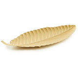 Centro De Mesa Folha em Metal Dourada - 47 cm - Ela Decora