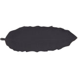 Centro de Mesa Folha em Poliresina Preta 47,5cm - Ela Decora