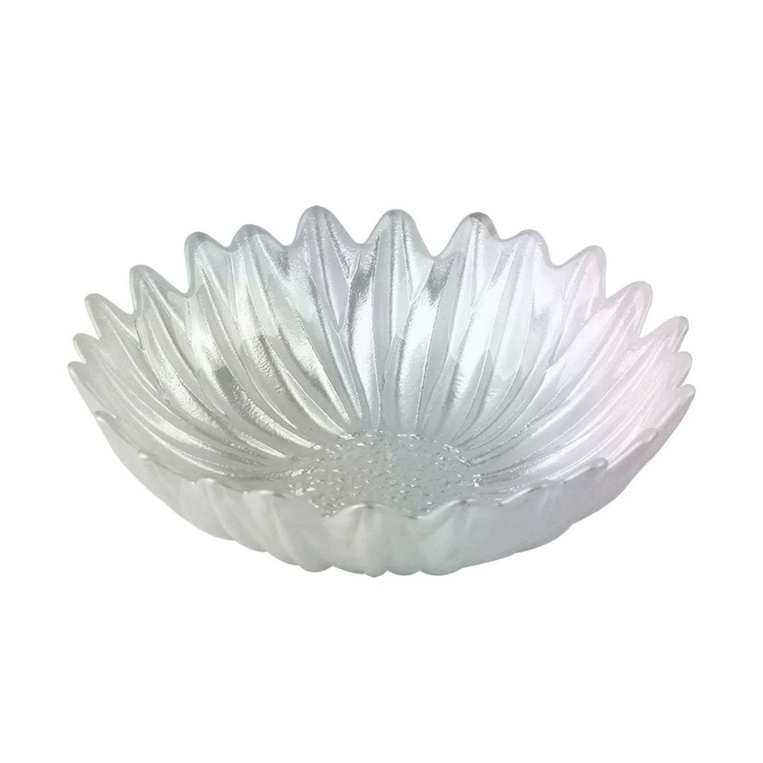 Centro de Mesa Folhagem em Vidro Furta Cor 15cm - Ela Decora