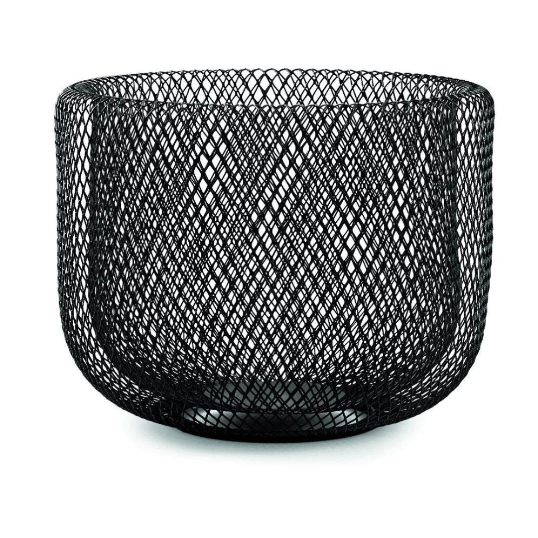 Centro de Mesa Redondo em Metal Preto 20cm - Ela Decora